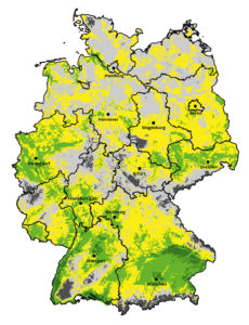 Karte Anbaueignung Deutschland - Sojaförderring
